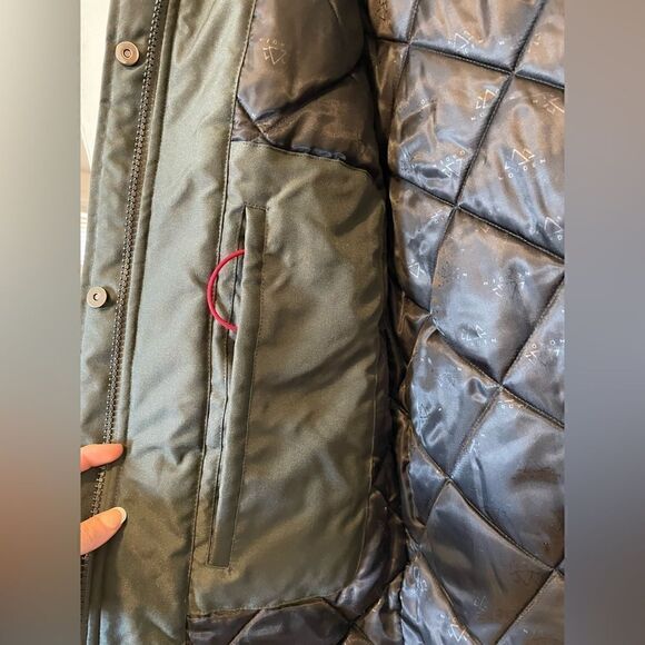 NWOT Norden Mika Oxford Padded Parka Coat Green Women’s - Picture 10 of 16